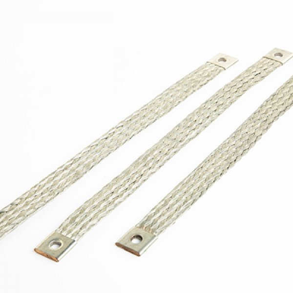 Flat connector copper braids with flat terminals